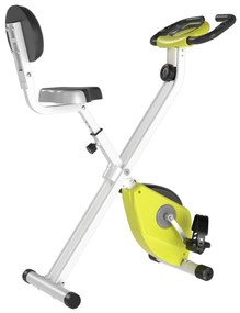 HOMCOM Cyclette Magnetică Pliabilă, Reglabilă pe Înălțime și Intensitate, Antrenament Cardio, Galbenă | Aosom Romania