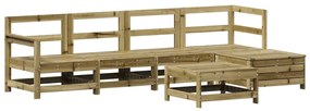 3250963 vidaXL Set canapea de grădină, 6 piese, lemn de pin tratat