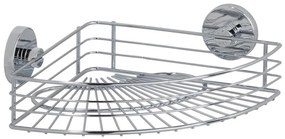 WENKO 20887100 - Poliță VACUUM-LOC rotundă, din oțel, 31x22,5 cm, crom lucios