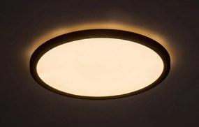 Plafoniera LED slim 50cm Gonzalo negru/alb
