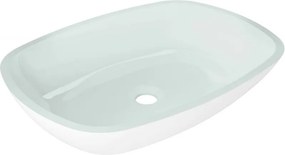 Mexen Araks Lavoar de sticlă montat pe blat 54 x 39 cm, alb - 24155430