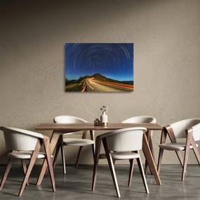 Tablou pe sticlă - Stele rotative (70x50 cm)