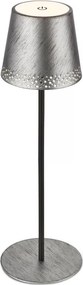 Brilo - Lampă de birou LED reîncărcabilă, cu control tactil KIKI LED/2,6W/5V IP44 2600 mAh argintie