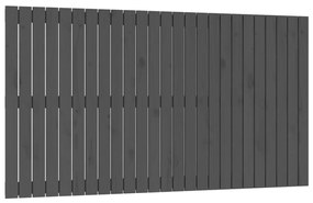 824900 vidaXL Tăblie de pat pentru perete, gri, 159,5x3x90 cm, lemn masiv pin