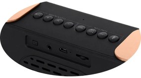 Radio cu ceas Adler AD 1190 Copper, Bluetooth, AUX, USB, SD card, LCD display, 2600 mAh, Cupru/Negru