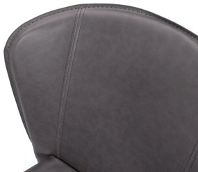 STONES Scaun din piele ecologică 49cm X 56cm H. 82cm | Aosom Romania