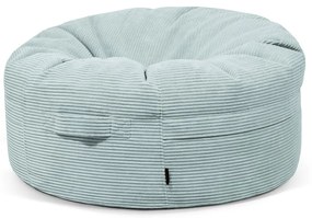 Fotoliu bean bag verde mentă cu tapițerie din catifea reiată Roll 105 – SLOWDOWN