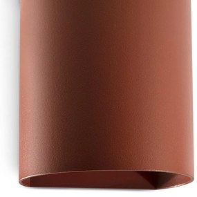 Aplica perete aluminiu terracotta, 1xGU10, SOLE round