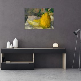 Tablou pe sticlă - French 19th Century, Melon and Lemon, reproducere (70x50 cm)
