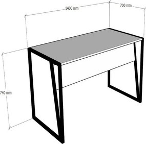 Birou Cunda Sapphire Oak