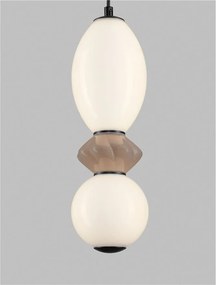 Pendul LED decorativ ceramic Mocha, Alb, PALLINA
