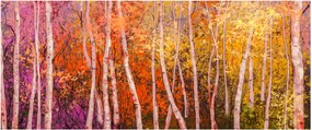 Tablou - Pădurea colorată (120x50 cm)