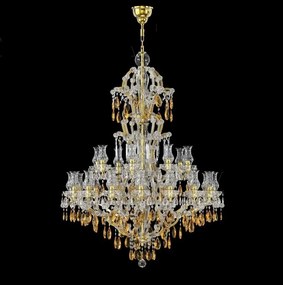 Candelabru Cristal Bohemia Exclusive 24 brate MARIA TEREZIA AUREA