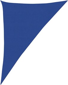 vidaXL Pânză parasolar, albastru 4x5x6,8 m HDPE 160 g/m² triunghiular