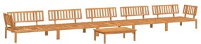 3209441 vidaXL Set canapea grădină din paleți, 6 piese, lemn masiv de acacia