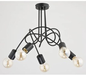 Lustră aplicată TANGO 5xE27/60W/230V negru