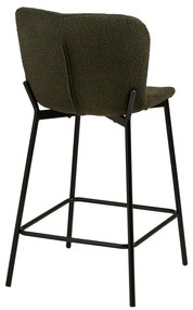 Maceda bartool, taburet, verde, picioare negre