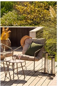 Set mobilier de grădină bej tapițat pentru 4 persoane Nilo – House Nordic