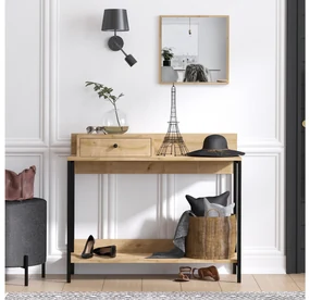 Mobilier hol Aliex 1 (stejar zafir) (cu oglindă). 1094809