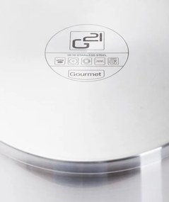 G21 tigaie Magic Gourmet cu capac, oțel inoxidabil - 28 cm