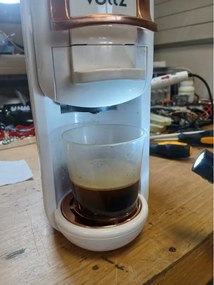 La mâna a doua: Espressor cafea macinata si capsule 8in1 Oliver Voltz OV51171M8R, 1450W, 19 bar, Alb/Auriu