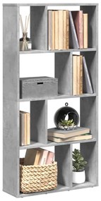 vidaXL Bibliotecă, gri beton, 60x20x120 cm, lemn prelucrat