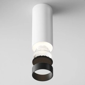 Plafoniera LED design tehnic Focus alb, 4000K