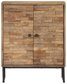 246078 vidaXL Servantă din lemn de tec reciclat, 60 x 30 x 75 cm