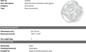 Obiect decorativ LUX Dominico L diam.20cm 113531 HZ