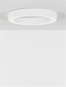 Lustra LED aplicata design modern OPAL 50W alba