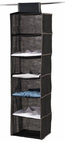 Organizator textil pentru dulap, suspendat, 6 compartimente