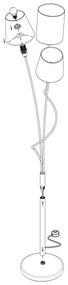 Eglo 94995 - Lampadar MARONDA 3xE14/40W/230V