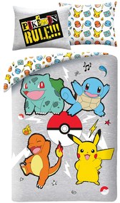 Pokémon Rule! set de lenjerie 140×200cm, 70×90 cm microfibră