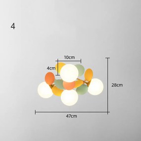 FIORES Lustra Living Plafoniera by Anzazo