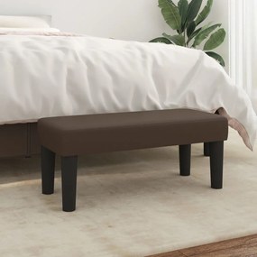346635 vidaXL Bancă, maro, 70x30x30 cm, piele ecologică