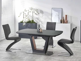 Masă de sufragerie extensibilă 160-240 cm Billie (antracit) (pentru 6 8 persoane). Promo -6%. 1048719