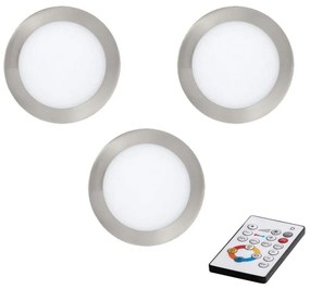 Eglo 78661 - Set 3x spoturi încastrate reglabile TINUS LED/6W/230V + telecomandă