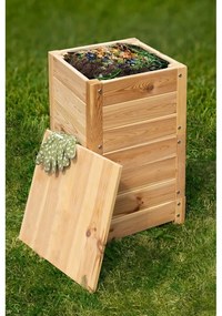 Coș pentru compost în culoare naturală Worm – Esschert Design