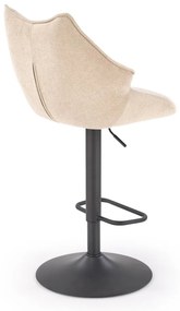 Scaun de bar H122 bej/negru