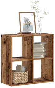 vidaXL Bibliotecă, lemn vechi, 68,5x32x68,5 cm, lemn prelucrat