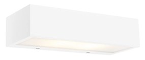 Lampa de perete dreptunghiulară de design albă 25 cm - Houx