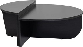 Set 2 masute ORION, negru, PAL melaminat
