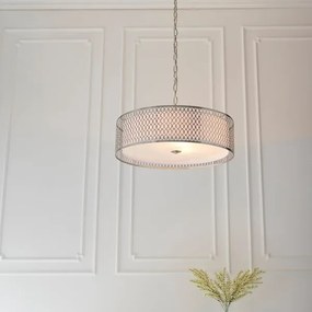 Lustră pe lanț Endon 81969 CORDERO 3xE27/10W/230V crom mat