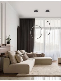 Lustra LED dimabila design modern decorativ Ring 68cm