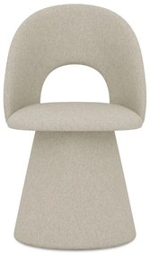 Scaun de sufragerie bej tapițat Kalo – Makamii