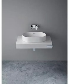 Blat pentru lavoar Ideal Standard Adapto fara decupaj alb lucios 85 cm