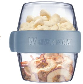 Cutie pentru gustări din două piese Westmark MINI,400 ml , albastru