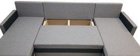 Supermobel Coltar extensibil in forma de U VELVET, 289x77x141, malmo 85/malmo 96