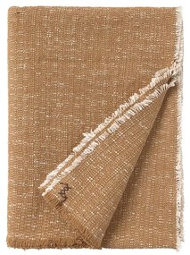 Pătură galben ocru din bumbac 130x180 cm Handloom – Lorena Canals