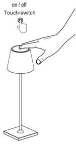 FARO 70776 - LED Lampă de masă cu touch de exterior TOC LED/2,2W/230V IP54